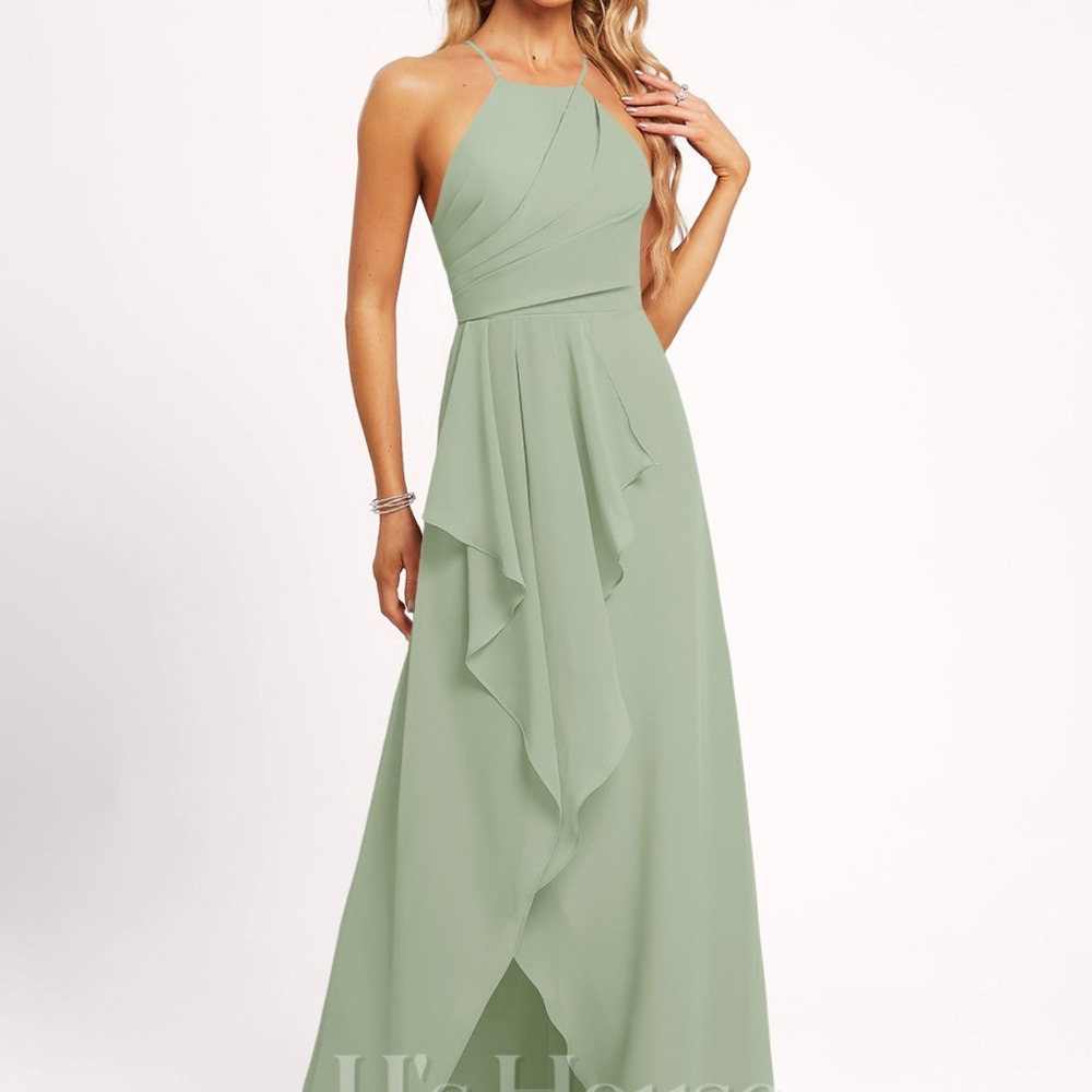 JJs House Sage Green High Low Dress